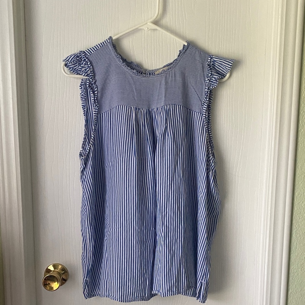 LOFT Ruffle Sleeve Blouse